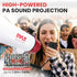 Pyle Megaphone Speaker PA Bullhorn with Built-in Siren - Adjustable Volume Control & 1200 Yard Range for Coaches & Fans