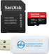 SanDisk Extreme Pro 128GB V30 A2 MicroSDXC Memory Card for DJI Mavic Air 2 Drone, Bundle with Card Reader