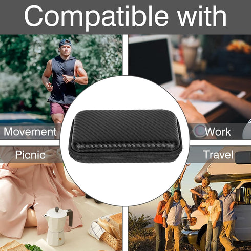 TOCCOOL 10000mAh, 20000mAh(Black) Solar Power Bank Carrying Case - Portable Hard Travel Storage Box for Solar Chargers