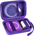 Travel Case for UCOMX 3 in 1 Wireless Charger, Foldable Magnetic Charging Station Storage Holder Bag, Purple