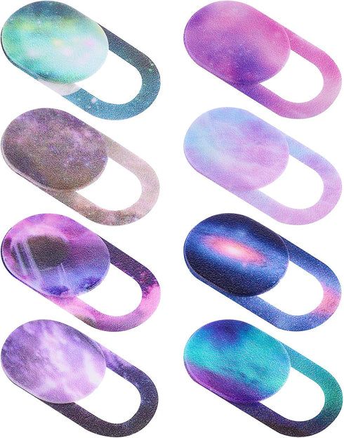 Amabro 8PCS Webcam Cover Slide, Starry Sky Laptop Camera Cover Slide Phone Camera
