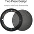 4" Speaker Grill Covers, Car Speaker Subwoofer Guard Protector, ABS Plastic Frame with Metal Mesh, Black - 2Pcs