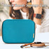 Teamoy Watch Storage Case, Holds 12 Straps, Travel Organizer Bag for Apple and Smart Watch Bands, Teal