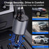 Retractable Car Charger 4 in 1 Fast Charge USB C Adapter with Retractable Cord 100W for iPhone 15 Pro Max Plus