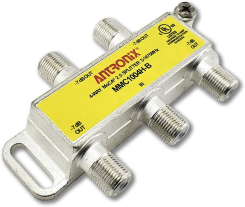 4 Way Antronix MMC1004H-B MoCA 2.0 Splitter, 5-1675 MHz for Frontier Formerly Verizon Fios