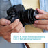 Foto&Tech Camera Lens Cap Leash with Elastic String for Universal DSLR SLR Evil Mirrorless Cameras (x10)