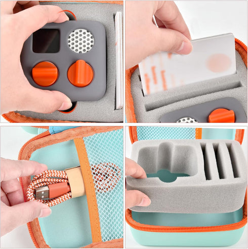 Travel Case for Yoto Mini – Kids Audio & Music Player, Holder Bag for Children’s Speaker Plays Audiobook Cards, Green
