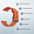 Ticwatch Pro 5 Smartwatch Band Replacement, 24mm Width Silicone Strap Quick Release Genuine Band for Pro 5 Watch