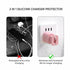 365Home 4-Pack 2 In 1 Silicone Charger Protector with Cord Wrap, Compatible with 18W/20W Charger
