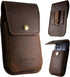 Leather Phone Pouch for Belt, Large Phone Holster for Men, S23 Ultra Belt Clip Holder, iPhone 14 Pro Max Case,