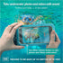 Waterproof Phone Pouch (2-Pack), Fits All iPhones (incl. 15 Pro Max), Samsung Galaxy S24 & More - Black/Blue