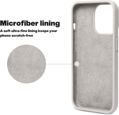 OTOFLY iPhone 13 Pro Case, Liquid Silicone Slim Protective Shockproof Cover with Anti-Scratch Microfiber Lining, 6.1