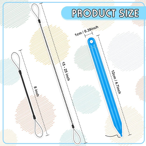 Replacement Stylus Drawing Pen and Lanyard Set for LCD Writing Tablet, 4.7 Inch Colorful Drawing Tablet, Kids Drawing