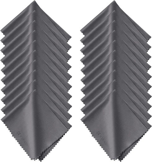 K&F CONCEPT 20 Pack Lens Cleaning Cloth15cm x 18 cm, Washable Reusable