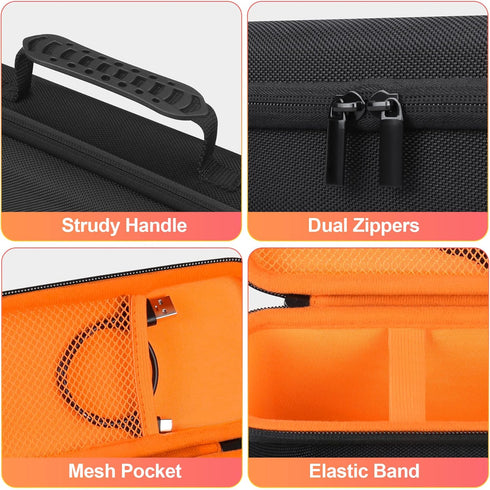 BOVKE Carrying Case for Bushnell Wingman View Golf GPS Speaker with Shoulder Strap and Extra Pocket