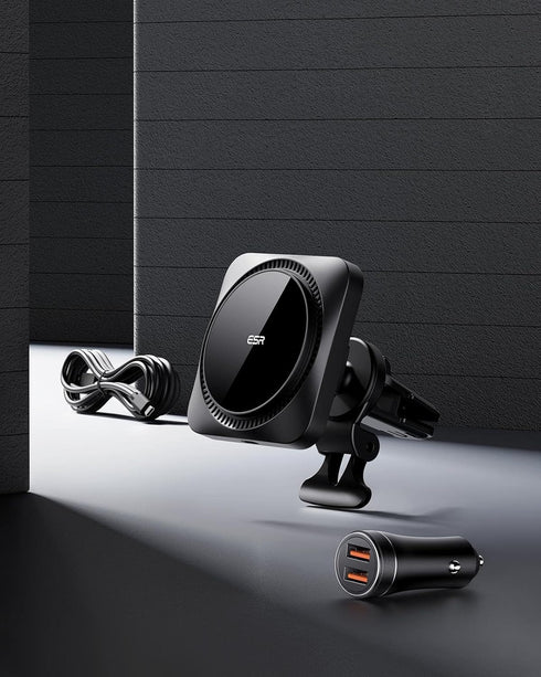 ESR MagSafe Car Mount Charger with CryoBoost, Magnetic Wireless Car Charger for iPhone 16/15/14/13/12, Fast Phone