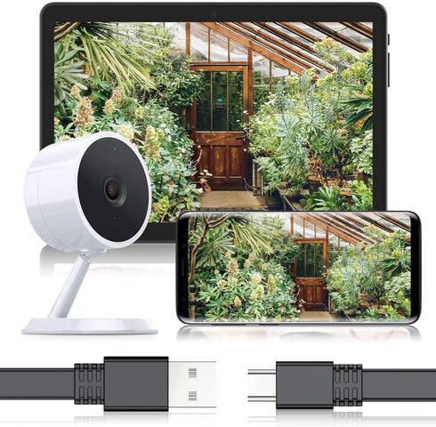 Itramax 30 FT Micro USB Power Cable (2 Pack) for Wyze Cam, Yi Cam, Nest Cam, Blink Mini, Arlo Q, Zmodo.