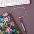 Goktvai 8pcs Elastic Tether Lanyard, Retractable Spring Coil Strap Anti-Lose Pen Leash for Clipboard with Silicone Ring