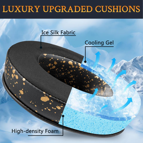 SOULWIT Cooling-Gel Ear Pads Replacement for Razer Kraken 2019, Earpads for Nari/Essential/Ultimate Headsets