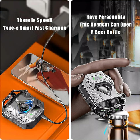 H09 Bluetooth 5.3 Wireless Earbuds with Long Battery Life, Environmental Noise Canceling, IPX7 Waterproof, HiFi Stereo