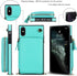 Asuwish Phone Case for iPhone Xs Max Wallet Cover with Tempered Glass Screen Protector and Zipper Card Holder