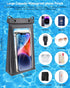 Large Waterproof Phone Pouch Universal Phone Waterproof Case for Phone IPX8 Water Proof Dry Bag with Wide Lanyard Large Capacity Waterproof Bag for Swimming Rafting