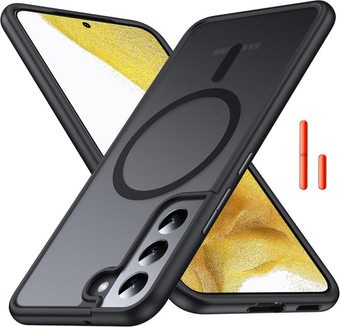 [NO.1 Magnetic Case for Samsung Galaxy S22 with MagSafe, Translucent Matte, Anti-Fingerprint, Military Grade Drop