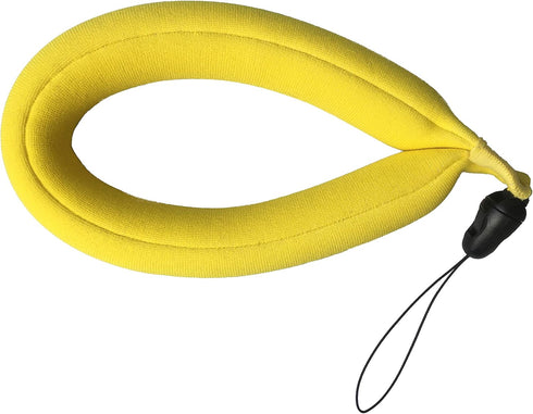 Everything But Stromboli Waterproof Camera Float Strap 2 Pack, Blue/Yellow Floating Wrist Lanyard for GoPro Hero, Phones