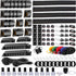 ELII 327 PCS Cable Management Kit, 4 Cable Sleeves, 65 Clips, 25 Straps, 200 Ties for Computer (Black)
