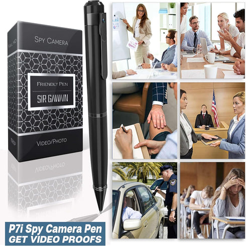 SIRGAWAIN Mini Body Camera Pen 1080p - Upgraded 2024 Small Body Cam with HD Video or Picture Taking