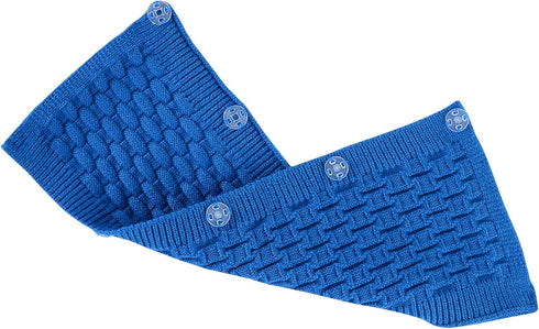 Geekria Knit Fabric Headband Cover for Sony WH-1000XM6/XM5/XM4 Headphones, Ocean Blue