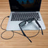 E ECSEM Charger Cable, USB Type A, 80cm, for Bose Frames Alto S/M M/L, Rondo, Soprano and Tenor - 2 Black.