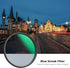 K&F Concept 52mm Blue Streak Effect Lens Filter, Anamorphic Optical Glass Light Flare Effect for Camera Lens