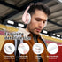 65H 6EQ 6.0 Uliptz Wireless Bluetooth Headphones, Playtime, Sound Modes, HiFi Stereo Over Ear Headphones