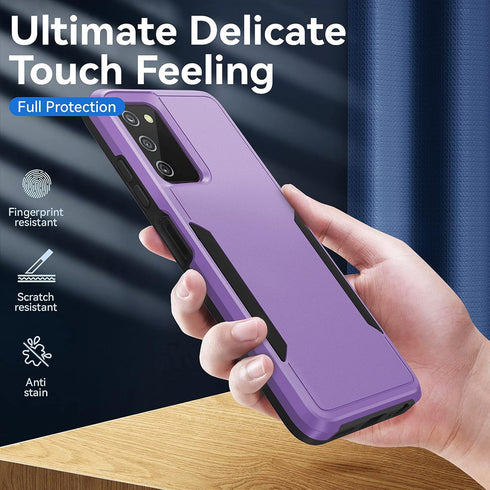 Samsung A03S Phone Case with Screen Protector, Military Grade Drop Tested Heavy-Duty Shockproof Protective Case