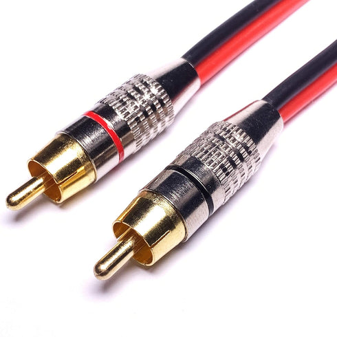 CESS-024-3f Banana Plug to RCA Cable, Phono Banana Speaker Cable, 2 Channels (14AWG, 3 Feet)