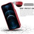 Arae Compatible for iPhone 12 Pro Max Case - Wallet Case with PU Leather Card Holder Back Flip Cover (Wine Red)