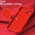 DEENAKIN iPhone 14 Case, Red Soft Liquid Silicone with Enhanced Camera Protection & Screen Protector