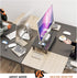 HD01B-002 Glass Computer Monitor Stand Riser with Height Adjustable Multi Media Desktop Stand for Flat Screen LCD LED