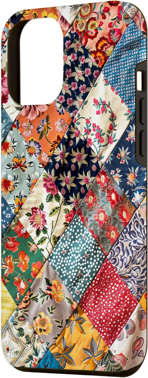 iPhone 14 Pro Max Case Patchwork Quilt Design for Quilters Crafters Sewers Grandma