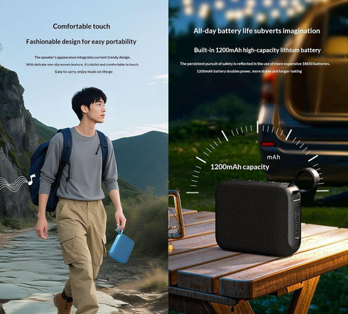 BCletty 10W 5.3, 20W IPX6 Waterproof Bluetooth Speaker, Portable Outdoor Wireless Speaker, Stereo Sound, Bluetooth TWS
