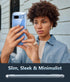 FNTCASE Clear Case for Google Pixel 8a: Military Grade Drop Protection, Anti Yellowing, Wireless Charging Support -