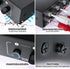 BolAAzuL 3.5mm 1 4 4-Way 4-Channel 1x4 Aux + RCA L/R Audio Splitter in Out, Stereo Audio Distributor Box Stereo RCA