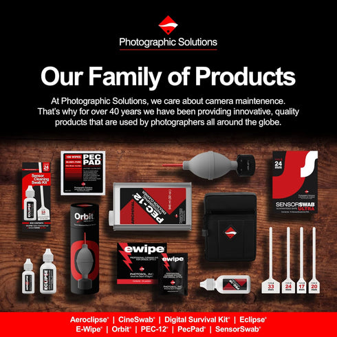 Photographic Solutions Digital Survival Kit, Camera Cleaning Kit with Sensor Swabs, Wipes, and Travel Bag