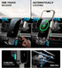 GuMosh 15W 17/16/15,Samsung S25 S24 S23 S22 Dual Coil Cup Phone Holder Mount,Wireless Car Charger Auto-Clamping Fast