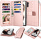 Njjex Wallet Case for Samsung Galaxy Note 10 - PU Leather ID Credit Holder Folio Flip with 9 Card Slots