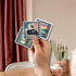Pack 50 PCS Stamp Sticker Print Envelopes, Waterproof Vinyl Decals Vintage Items for Kids Teens Adults, Labels for