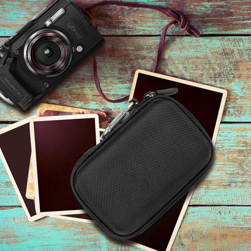 Aenllosi Hard Carrying Case for OLYMPUS Tough TG-6 / OM System Tough TG-7 Waterproof Camera (Case Only, Black)