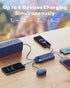Portable Charger with Built-in Cables, Slim 10000mAh Travel Essentials Battery Pack 6 Outputs 3A High Speed for iPhone