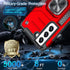 Anqrp Galaxy S21 FE Case - Military Grade Protective Cover with Rotatable Metal Ring Kickstand, Red